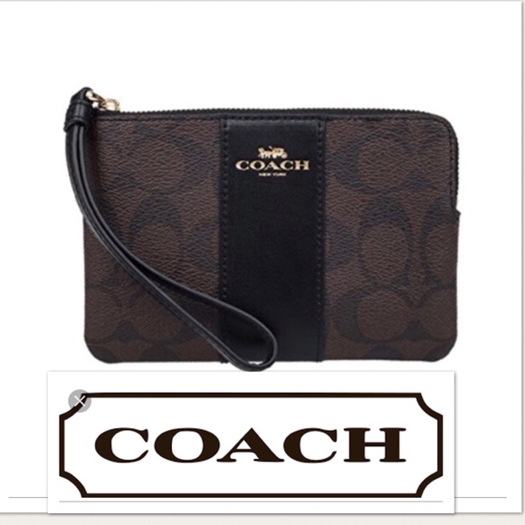 Coach Handbags - Authentic Leather Coach Wristlet Only.